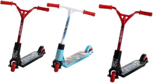 Wyjuan Mini Finger Scooter Set 3 Stück 2 Schwarz und 1 Blau Trick-Board-Zubehör für Party-Mitgebsel
