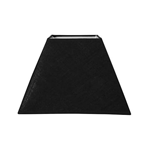 Pantalla lámpara cuadrada Ostaria negro Cover