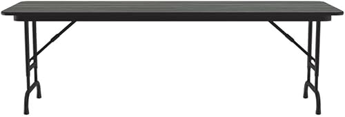 Miniatura 74 de Correll - Mesa plegable de altura ajustable y resistente, parte superior laminada de alta presión, fabricada en Estados Unidos, delantal de acero