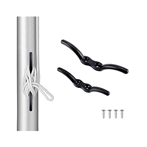 Ferragens para Iates Marítimos Nylon Flagpole Cleat Hook Flag Rope Cleat Sailboat Sailing Mast Halya