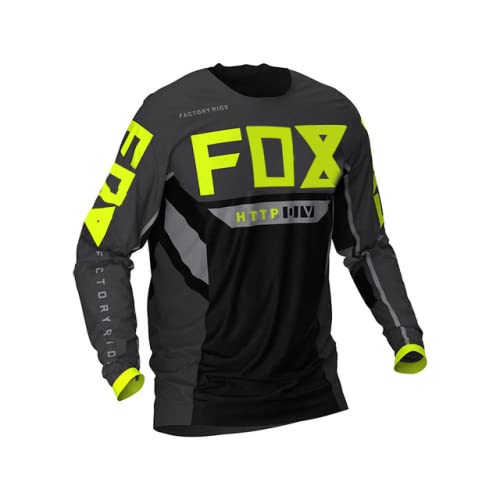 Yutich Herren Downhill-Trikot Hemden Offroad Motorrad Trikot Motocross Sportbekleidung, A., XL