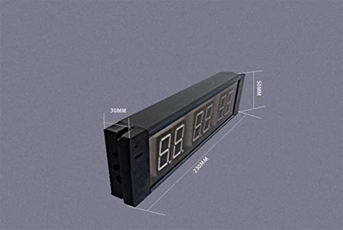 Minuterie d'intervalle LED à 6 chiffres avec télécommande pour gym et entraînement