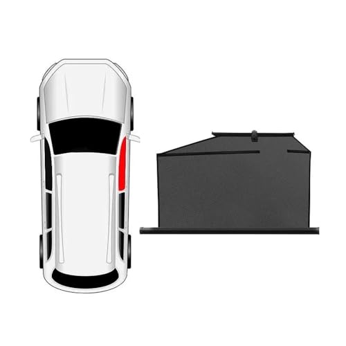 Pare-soleil voiture rétractable noir pour protection fenêtre latérale universelle