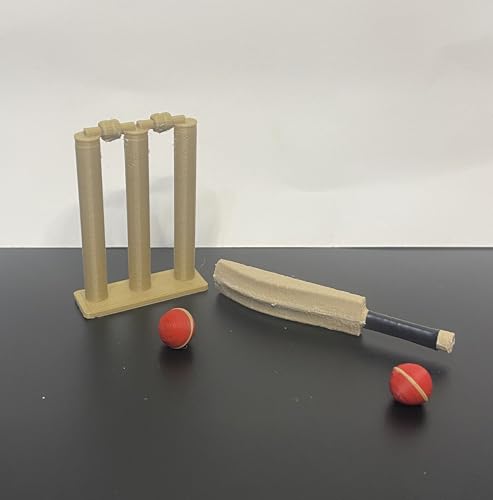 image for Generic Miniature Desktop Cricket Game Set - Playable Tabletop Cricket