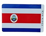 Costa Rica Flag Fridge Magnets Costa Rica Travel Print Areanal Volcano Wedding Gift Custom Text Personalised Gift.