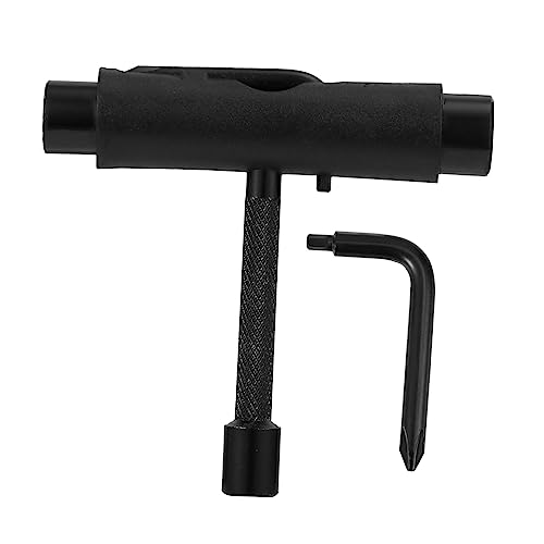 LIOOBO Skateboard Accessory T-Font Tool Wrench Ratcheting Skate Tool for Skate Hardware Long Board Maintenance