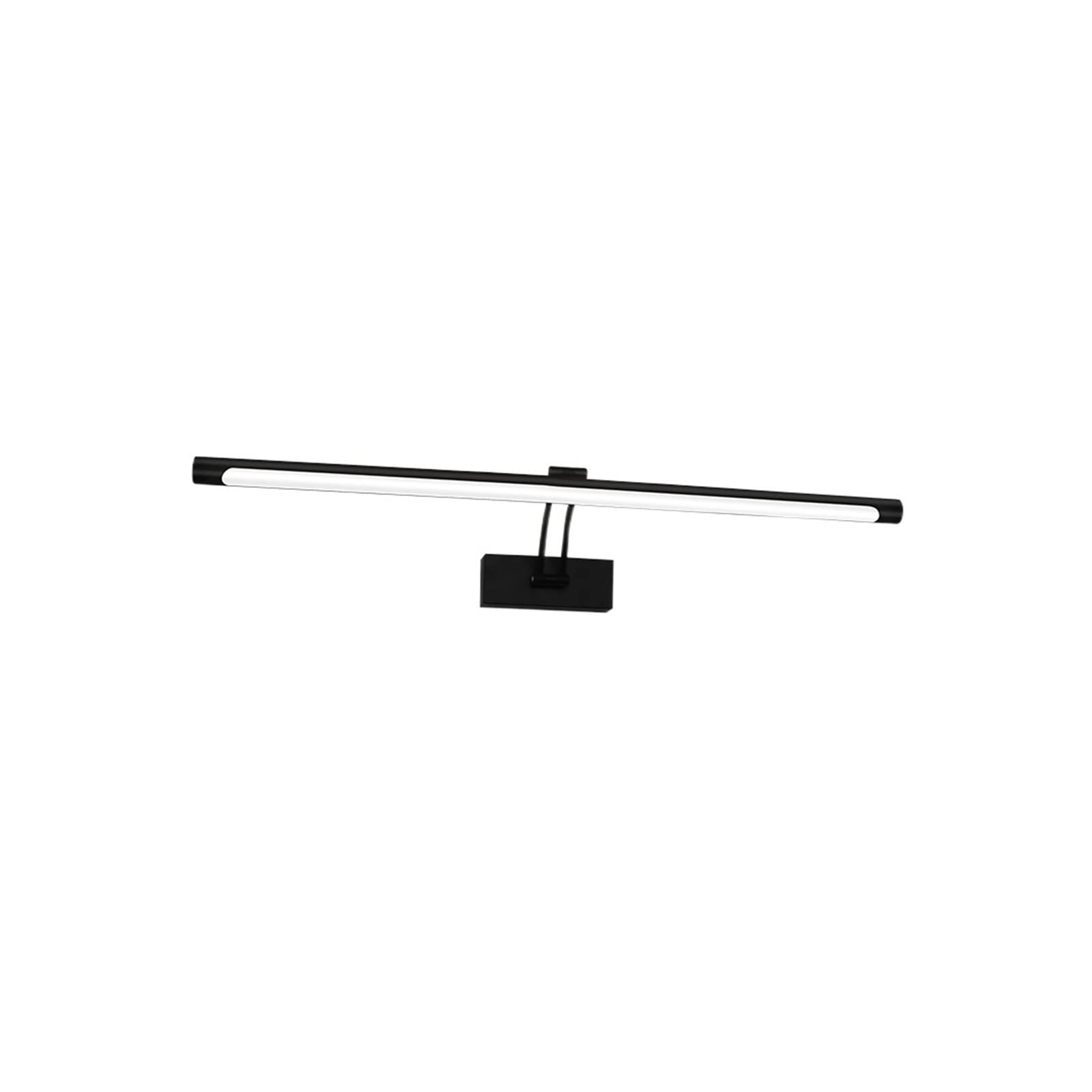 ZKLGS Picture Lights for Wall, Modern Led Wall Lamp Black Silver Bathroom Light 80 100 cm Interior Wall Light Wall Mounted Long Picture Light for Home, Hotel(2700-3500K,550mm)