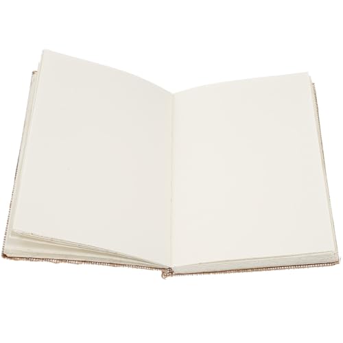 Genérico Libreta Práctica Multifuncional A5 Hojas Blancas Lisas Cuaderno DIY de Papel Kraft para Estudiantes Agenda y de Notas para Planificación y Diario Portátil