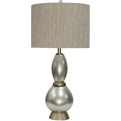 Collective Design L316283AM Lamp, Nabanil Gold, Silver Cover