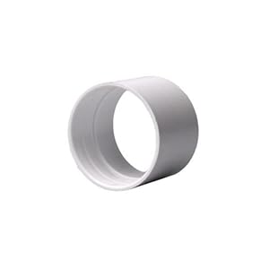 Vaculine Pijpconnector 2 inch (50,8 mm) PVC voor centrale stofzuiger, wit, 1 stuk