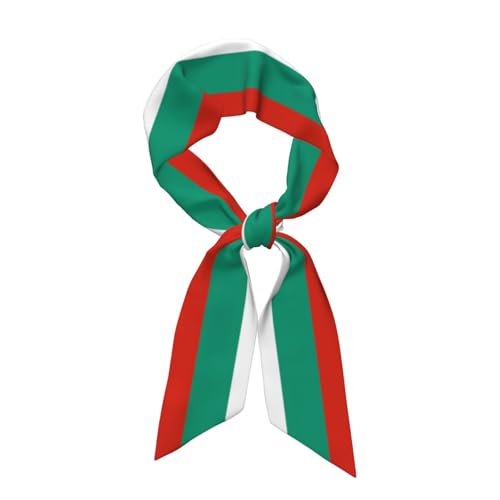 Women'S Fashion Scarf Bulgaria Bulgarian Flag Hair Satin Scarf Bandanas Headscarf Wrap Breathable Lightweight Neck Scarves For Handbag Accessories