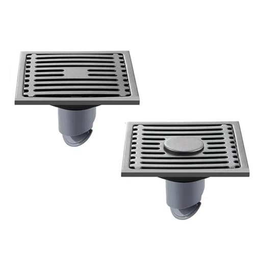 Drain de sol de douche en acier inoxydable avec sa grille découvrable
