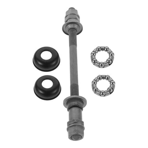 Yardwe 1 Juegos Eje De Bicicleta De Montaña Kit De Paquete De Ejes De Bicicleta Rodamientos De Eje De Bicicleta Tándem Herramienta De Medición De Hilo Cubo De Bicicleta Metal Grey