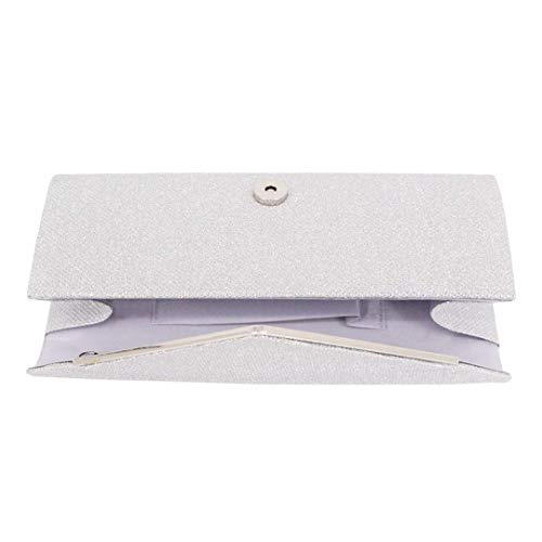 Naimo Womens Paillette Shoulder Envelope Evening Purse Wedding Party Clutch Bag