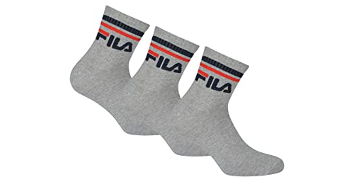 Fila F9398, Unisex Adult Socks, Grey, 43/46