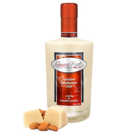 Marzipan Sahne Creme Likör 0,7L - ein Traum von Mandeln und Sahnecreme 16% Vol.