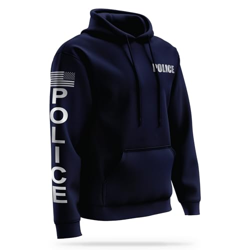 POLICE Reflective Performance Hoodie - High Visibility Safety Apparel - 100% Polyester for Odor Free Quick Dry Comfort.4