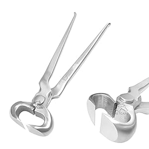 Pro 15-Inch Chrome Vanadium Dull Finish Hoof Nippers for Farriers, Veterinarians, and Horse Owners.