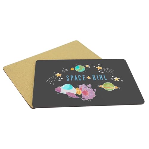 Sets de table anti-rayures liège napperons noir espace grand format pour table propre
