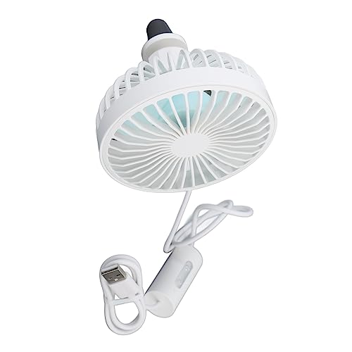 Image of Car Fan, Air Vent Clip Fan 3 Speed Strong Wind Plug and Play for Cars Tables Home Office for Driver Students (White)