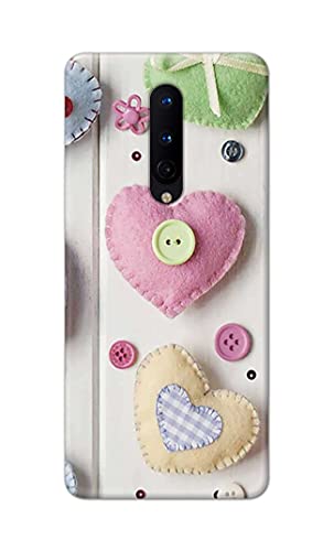 Image of PRINTFIDAA Heart Shape Hard Back Cover for OnePlus 8 (6.55 inch) Back Cover -(P6) KAT1010