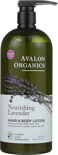 Avalon Organics Hand & Body Lotion, Nourishing Lavender, 32...