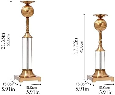 candle-holder Modern Stainless Steel Candlestick Living Room Study Home Furnishings Luxury Romantic Dining Table Decoration Lamp Creative Candlestick Decoration candlestick(Medium)