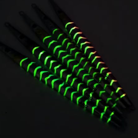 Metal Fishing Jig Lures, 80g, Luminous Stripes, 3D Simulation Eyes, High-Grade Laser Paper, 5 Colors