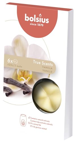 Bolsius, True Scents, bunte Duft-Wachspads, Creme, Standard, 6...