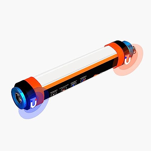 Lampe de camping magnétique étanche et barre de lanterne LED d'urgence