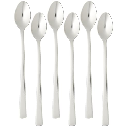 Image of Long Handle Spoon, Long Mixing Stirring Spoon for Iced Tea, Coffee Suitable for Tall Glasses, Cocktail Bar Stainless Steel Long Handle Spoon, Soda Spoon, Milkshake Spoon