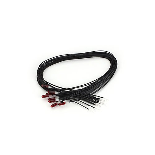 2.4mm Micro Mini-Lamp 12V, Red (10) by Miniatronics Corp