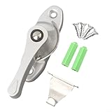 Yhenlovtt Halbmond-Schiebetürschloss aus Edelstahl mit Haken für...