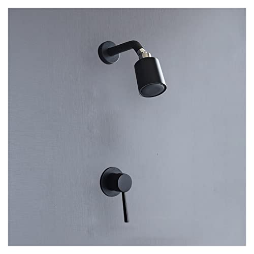 Pomme de douche à effet de pluie noire pour spa à la maison