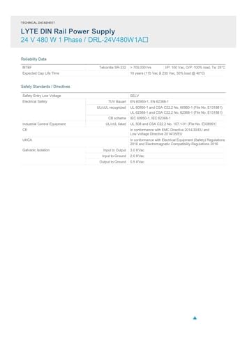 Alimentation 24V 20A 480W haute performance DRL-24V480W1AA à interrupteur industriel durable - 7