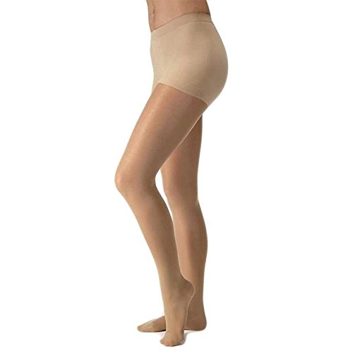 Image of JOBST BSN Medical 121530 Jobst Ultra Sheer Compression Stocking with Closed Toe, Waist High, Medium, 20 mm - 30 mm HG Size, Suntan