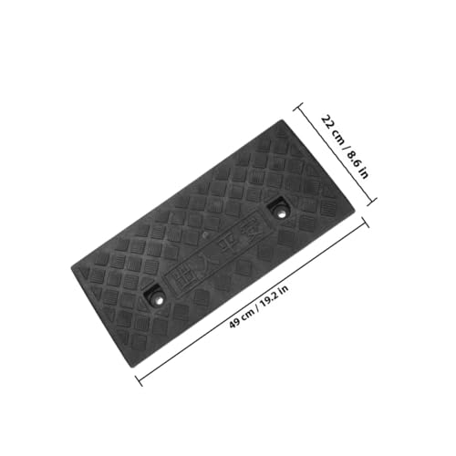 Rampa de goma para bordillo de coche, 6 cm de altura, rampa umbral para entradas, motocicletas y sillas de ruedas miniatura 2