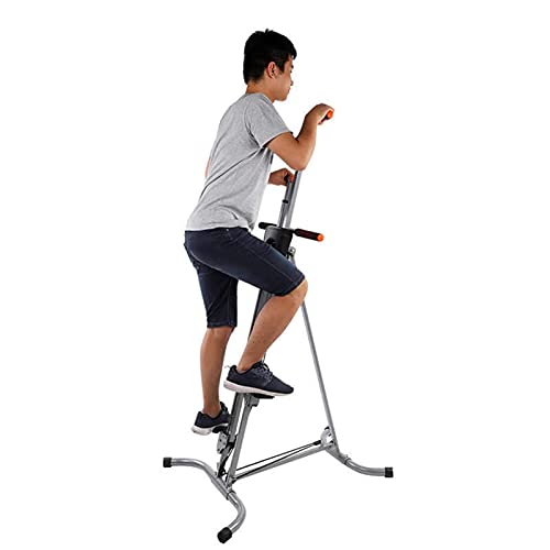 Máquina de escalada vertical plegable para ejercicio en interiores, de alta resistencia, para entrenamiento cardiovascular y tonificación corporal completa