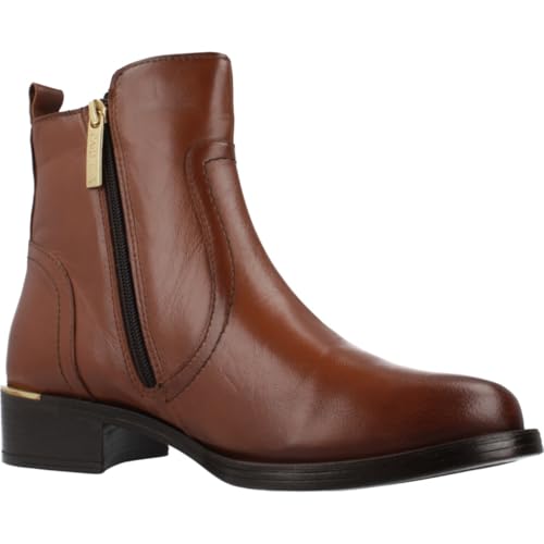 Carmela Para Mujer. 16201701-CAMEL Botines De Piel 162017 MarróN (36), Plano, Cremallera, Casual - 5