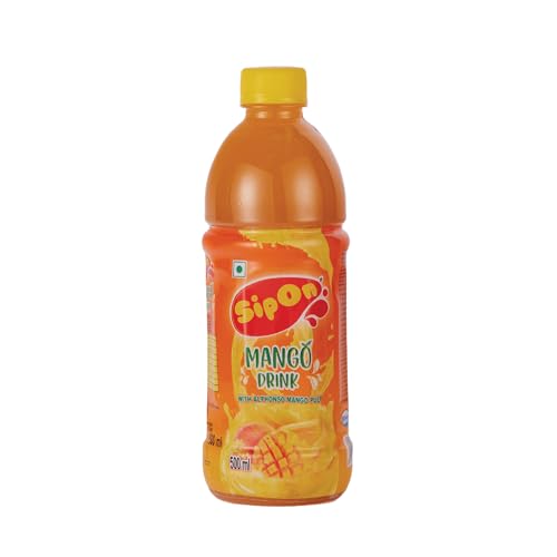 Image of Bindu Sipon Delightful Mango Fruit Flavoured Refreshing Summer Drink - 500ml Pet Bottle (Pack of 72)