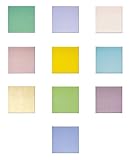 Jewelers Special Transparent Sampler Pack, Pre-Cut Fusible Glass Shapes, 1-Inch Square, 90 COE, 10-Pack Made From Bullseye Glass