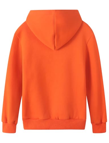 Image of Spring&Gege Youth Solid Fleece Hoodies Pullover Hooded Sweatshirts for Children (3-12 Years)