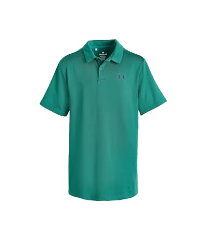 Under Armour Boys Matchplay Golf Polo (338) Rack Green / / Midnight Navy Large