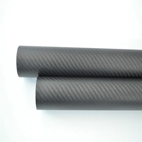 Carbon Fiber Tube OD 80x ID 76mm 3K Matt Twill Roll Wrapp for RC Airplane Shaft Length 1000mm Carbon Fiber Square Tube(2pc 80x76 matt)