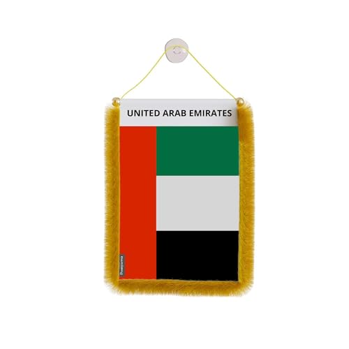 Pixelforma Banderín Coche Bandera Emiratos Árabes Unidos 10x15cm