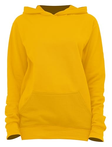 Image of LEOTUDE Women's Loose Fit Drop Shoulder Hooded Neck Loopknit Sweatshirt (Color Maroon)