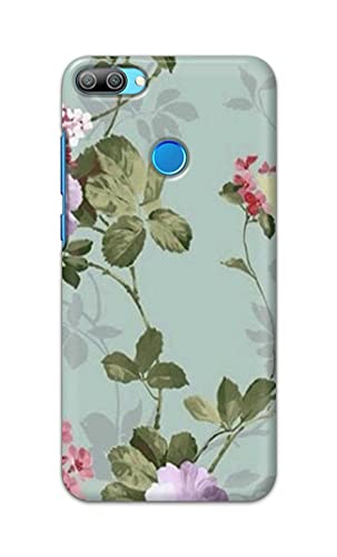 Image of Printed Hard Back Cover Case for Honor 9N Back Cover (Floral Painting) -1302