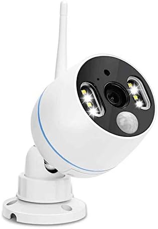 YESKAMO Wireless Security Camera with antenna and floodlights