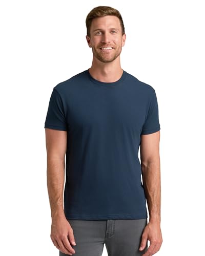 Model wearing True Classic Mens T-Shirts - Short Sleeve Crew Neck
