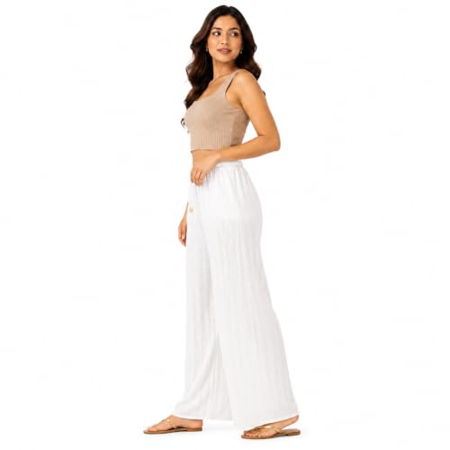 Image of Khajuri Palazzo for Women /Girls Free Size All Day Comfort Palazzo Trouser Pants Full Length Summer wear Travel Flared Stretchable Comfortable